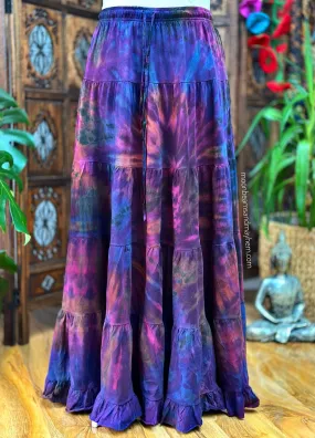 PURPLE WILD CHILD MAXI SKIRT - CURVY / PLUS SIZE / TALL