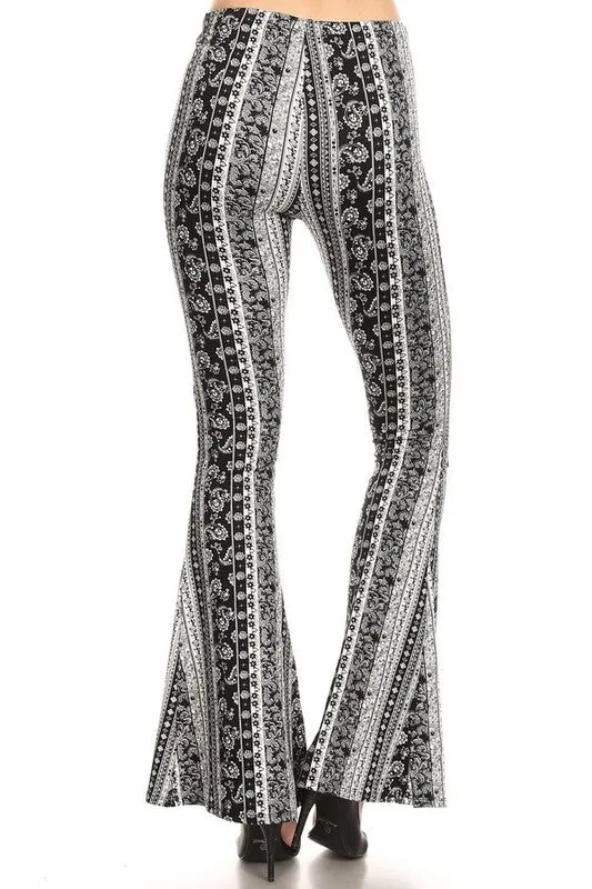 Raw Moda Paisley Bellbottom Pants