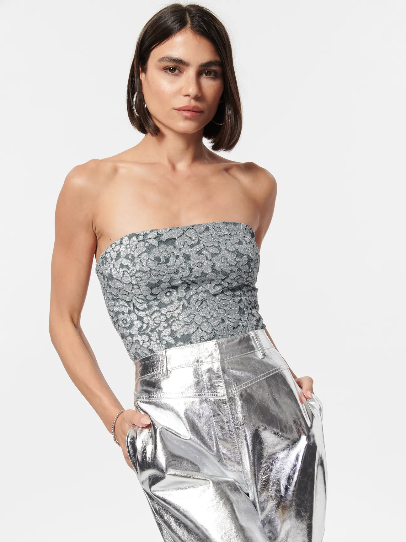 Reina Metallic Bodysuit