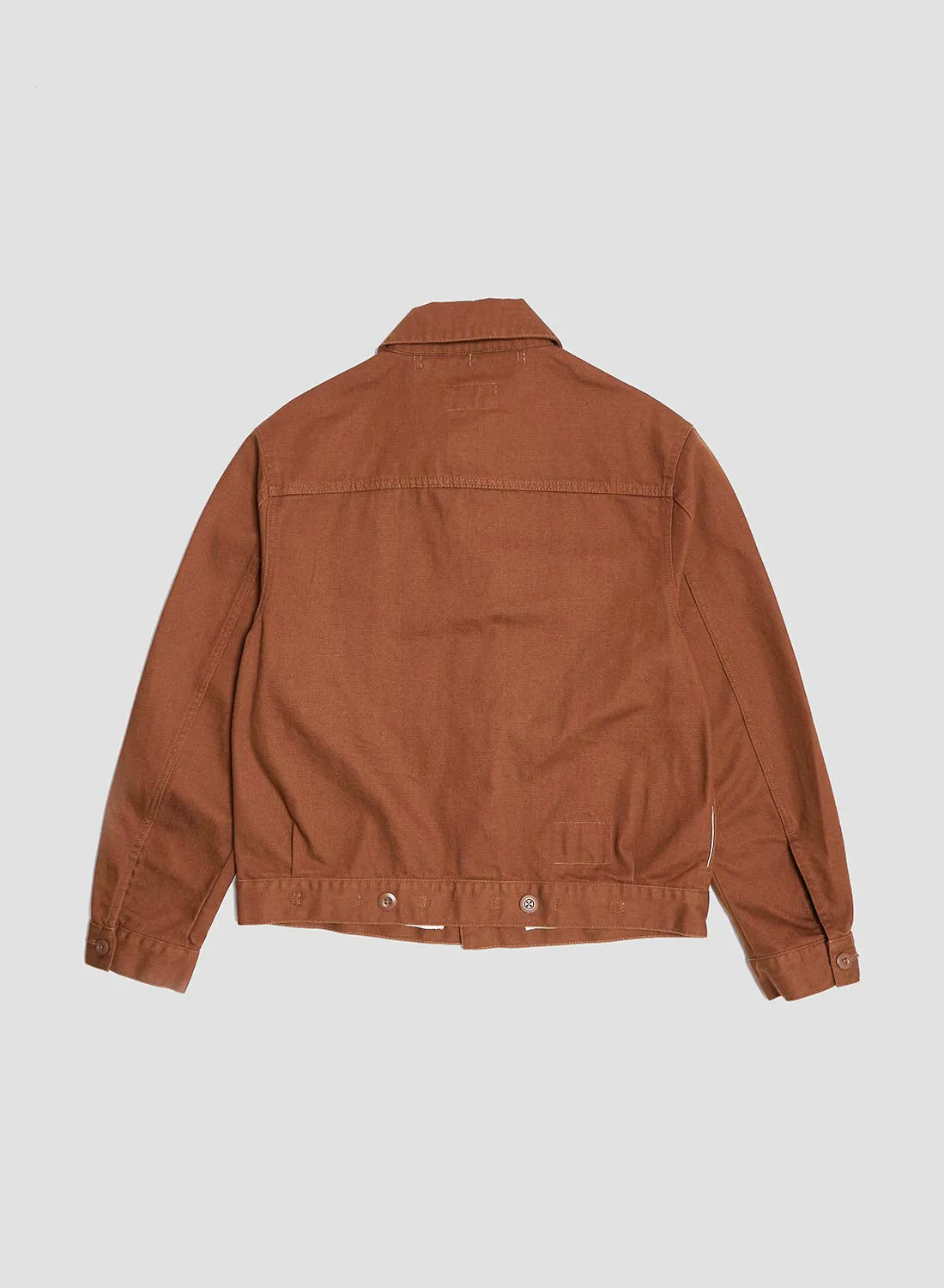 Short Jacket Heavy Cotton in Brown