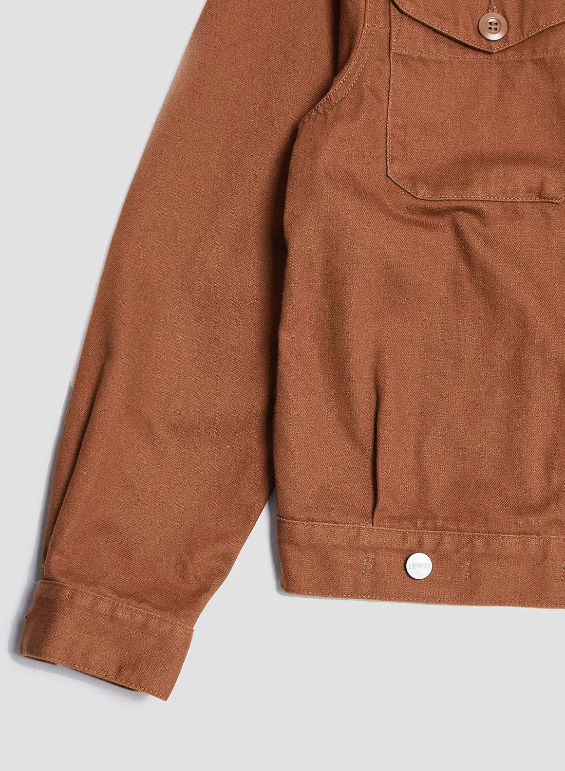 Short Jacket Heavy Cotton in Brown