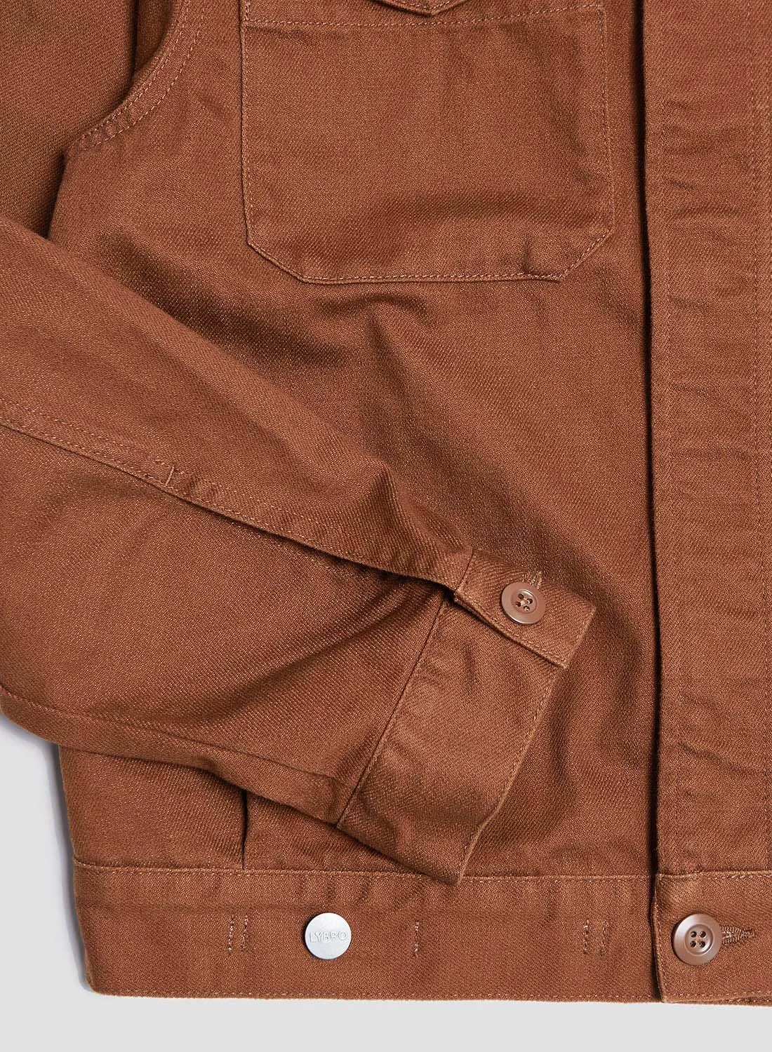 Short Jacket Heavy Cotton in Brown