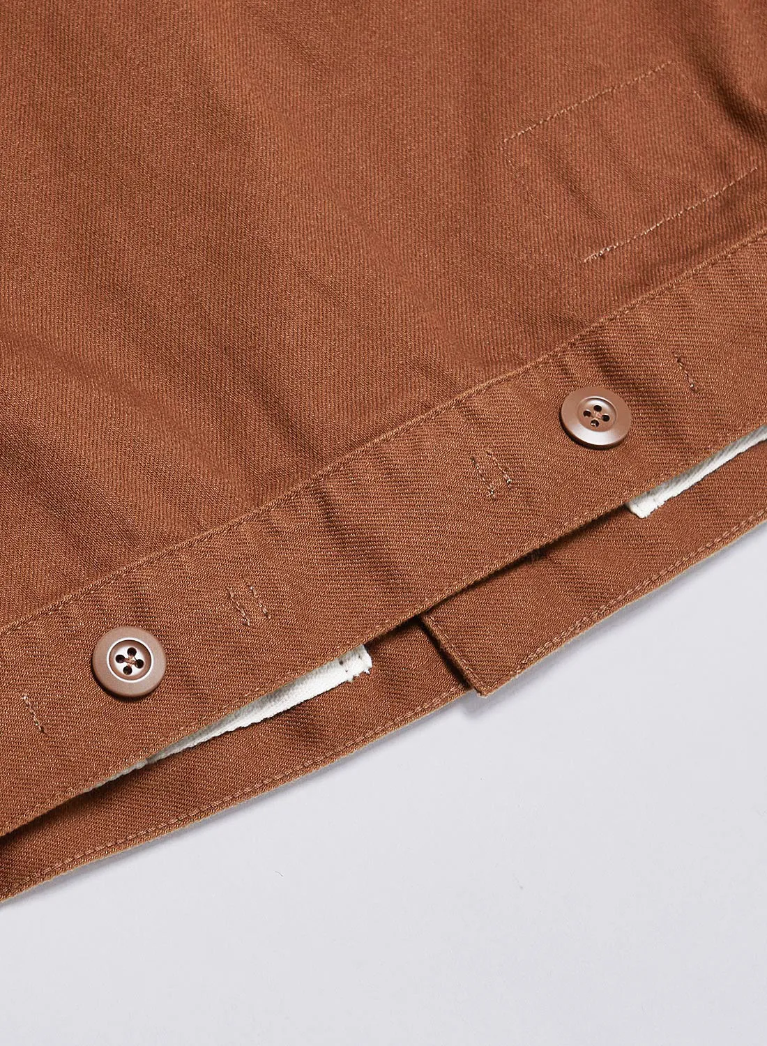 Short Jacket Heavy Cotton in Brown