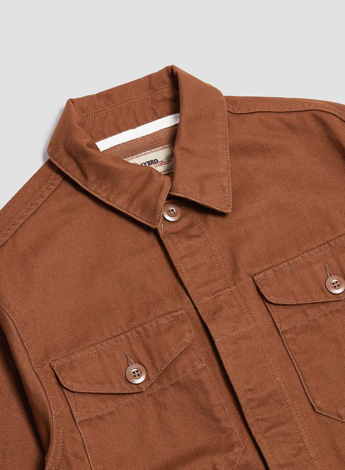 Short Jacket Heavy Cotton in Brown