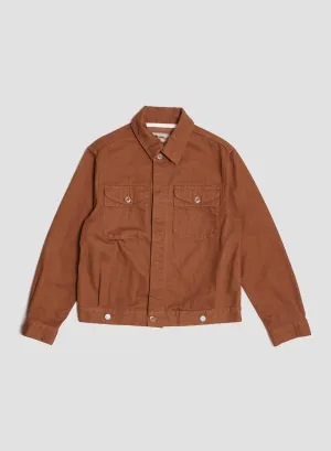 Short Jacket Heavy Cotton in Brown