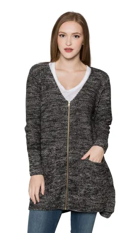 Sogi Cotton Marled Cargo Cardigan