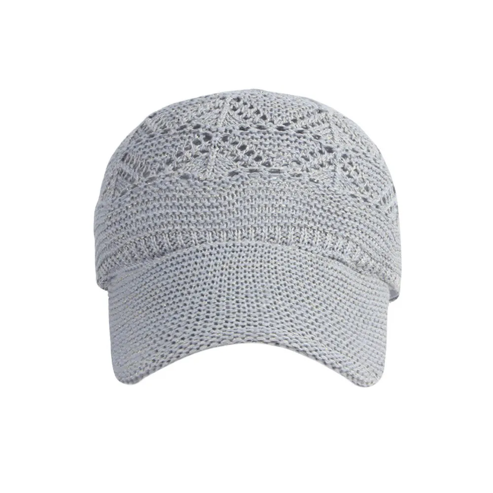 Summer Breathable Knit Hat Basic Baseball Cap Adjustable Size Dad Hats YZ10172