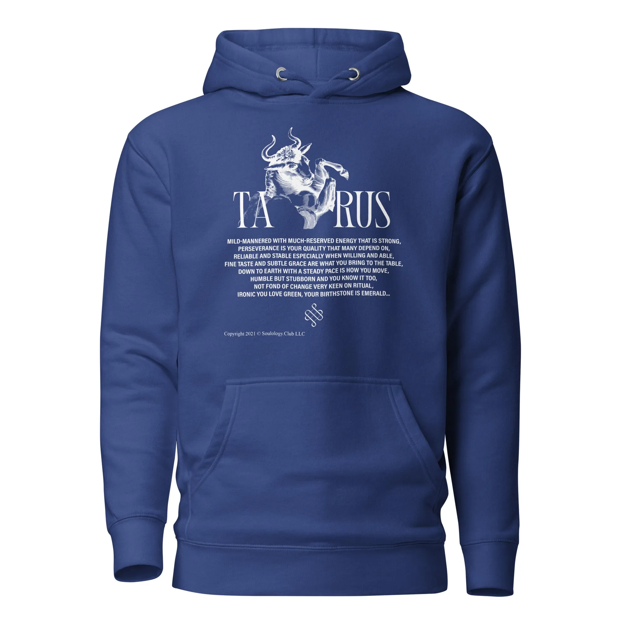 Taurus Unisex Zodiac Poetry Hoodie