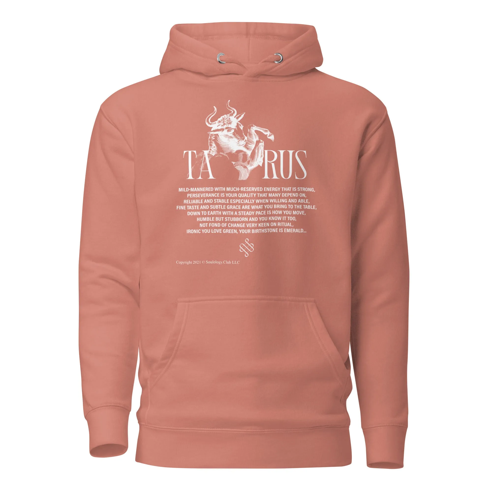 Taurus Unisex Zodiac Poetry Hoodie