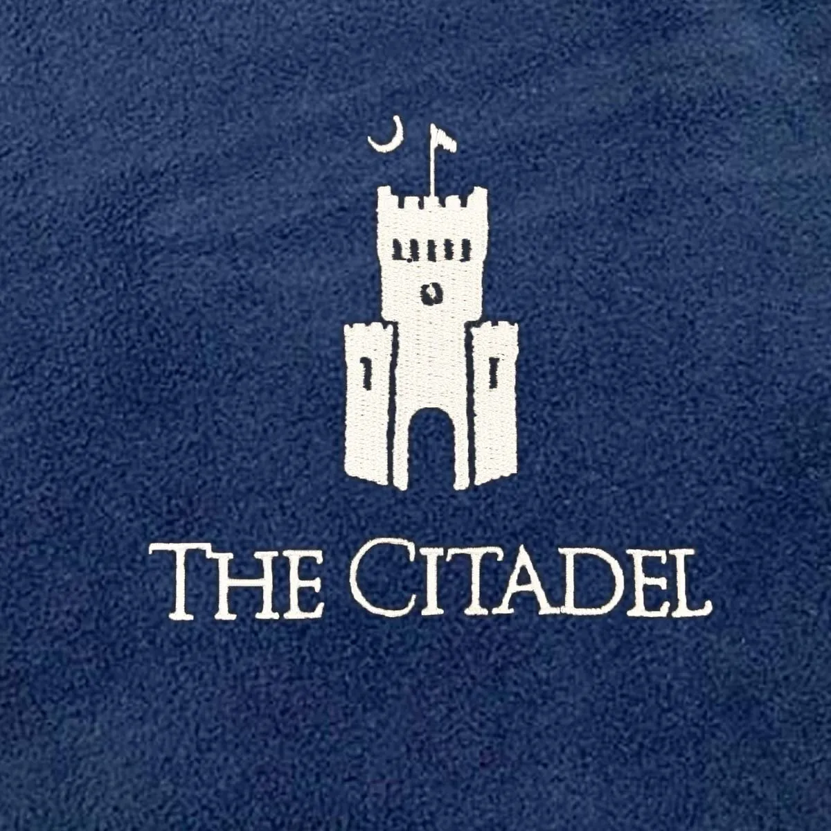 The Citadel, Padgett-Thomas Barracks logo, Embroidered Fleece Scarf