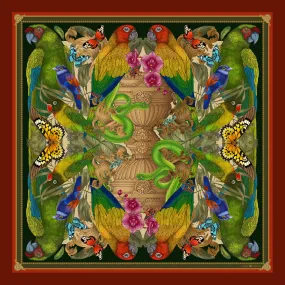 The Rainforest Silk Scarf | 90x90cm