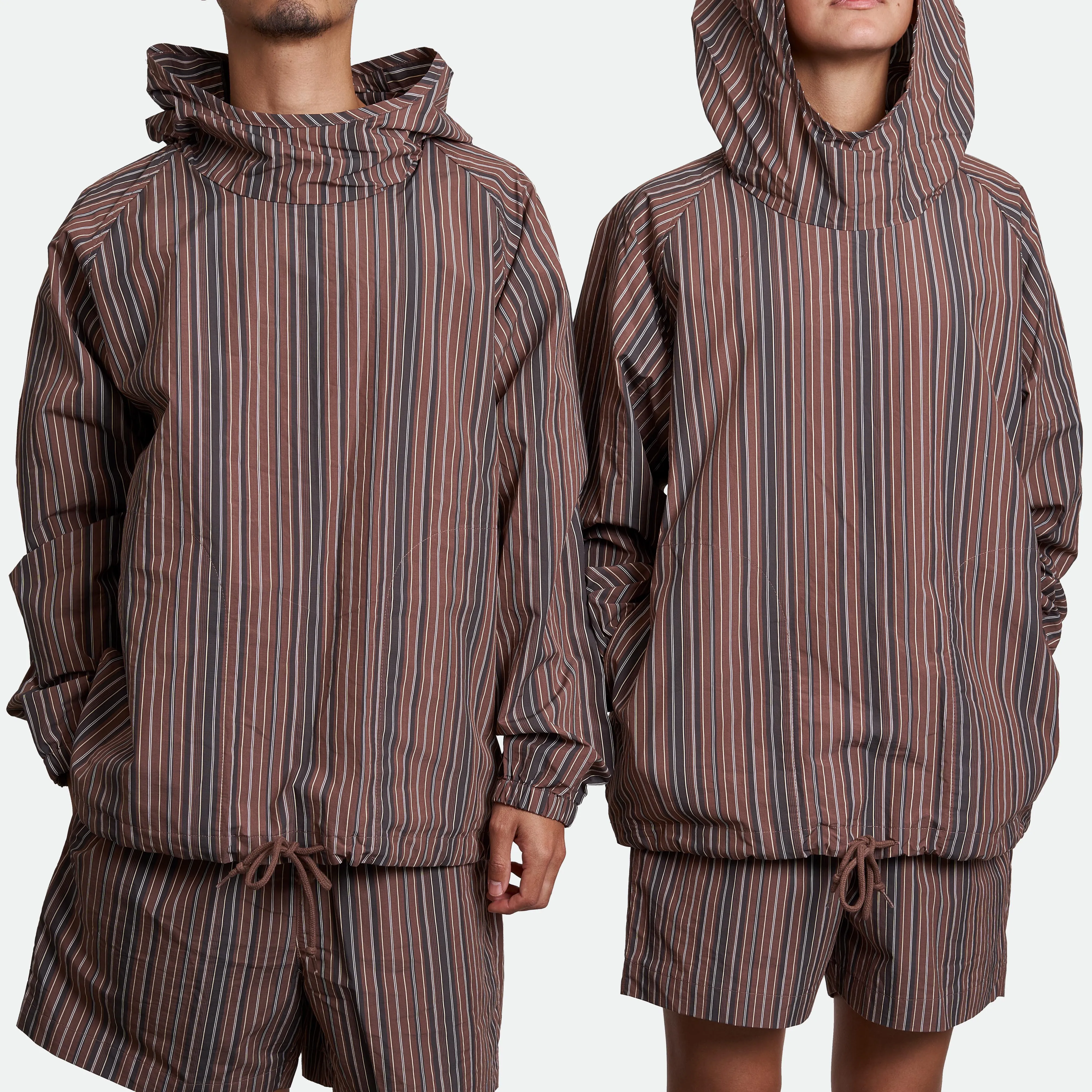 ts(s) - Multi Stripe Pullover Parka Brown