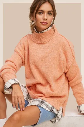 Turtle Neck Oversized Long-sleeved Ella Sweater