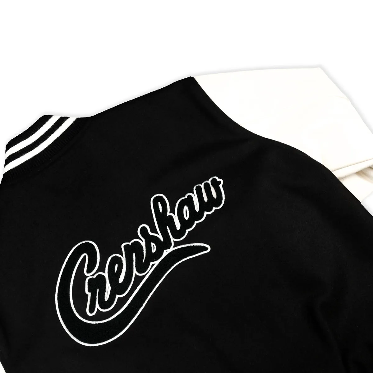 Victory Crenshaw Letterman Jacket - Black