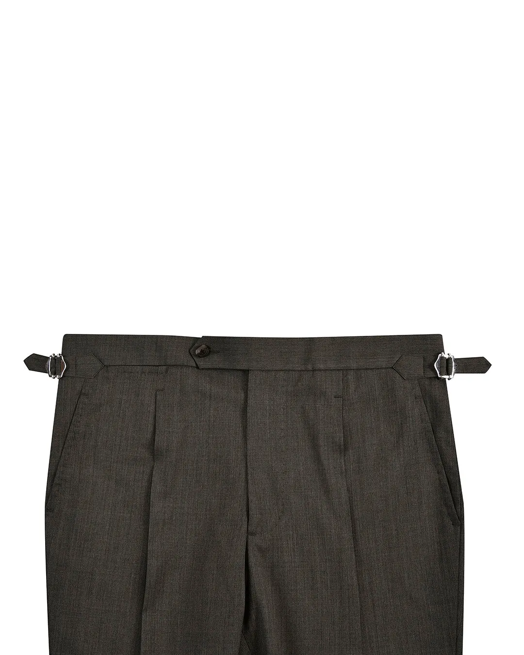 Washable Wool Mid Grey Dress Pant