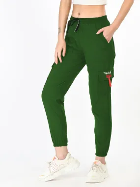 Women Olive Solid Joggers