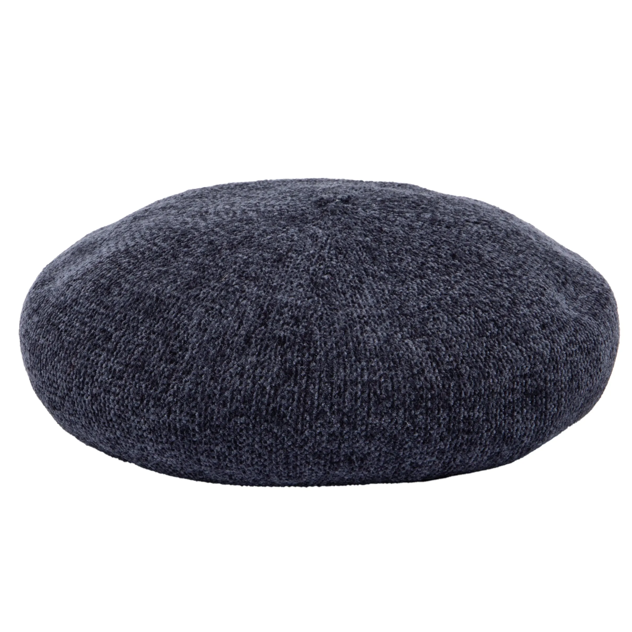 Women's Chenille Beret w/Faux Leather Band