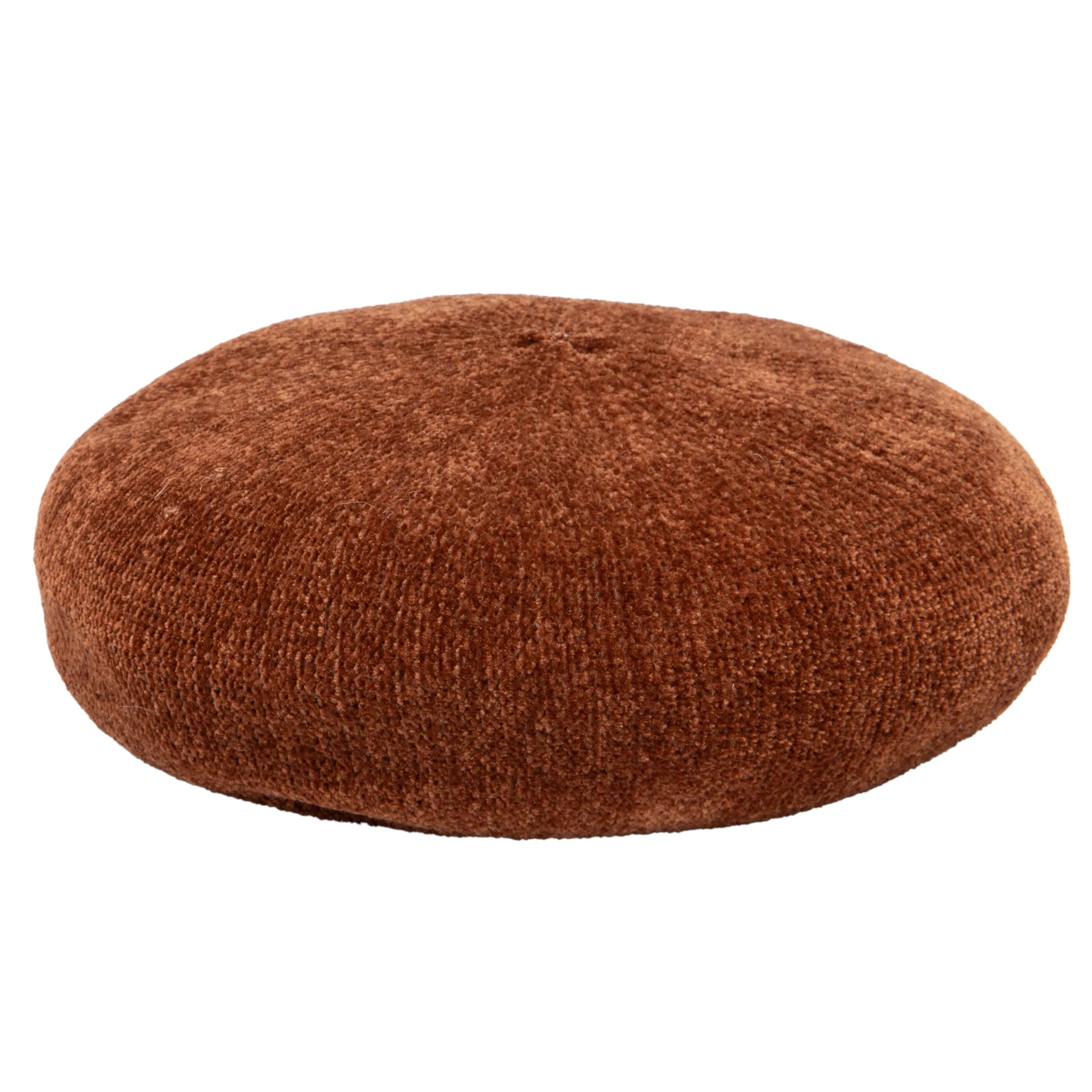 Women's Chenille Beret w/Faux Leather Band