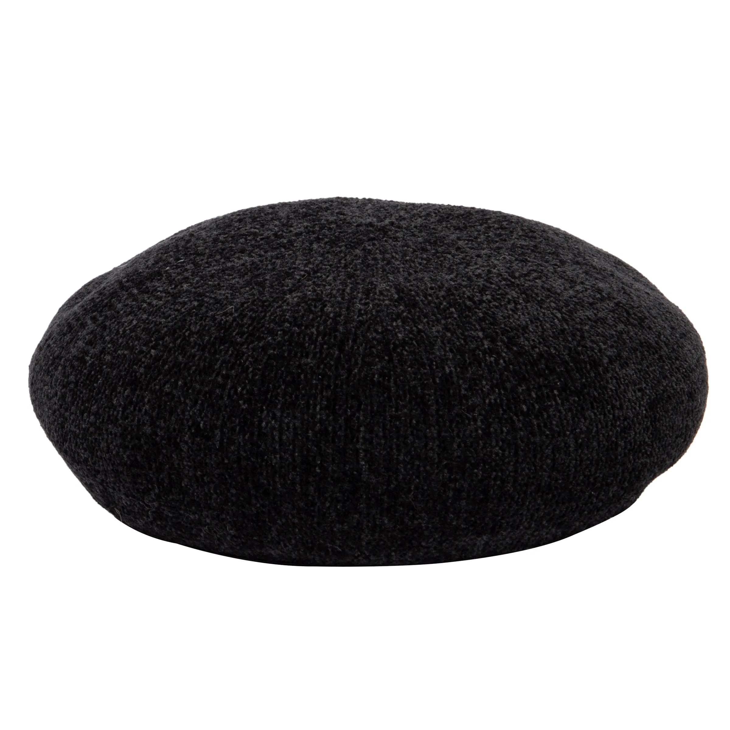 Women's Chenille Beret w/Faux Leather Band