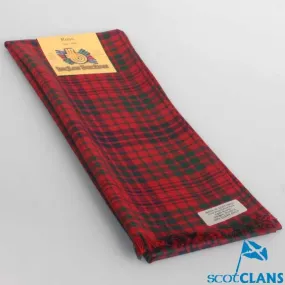 Wool Scarf in Ross Red Modern Tartan